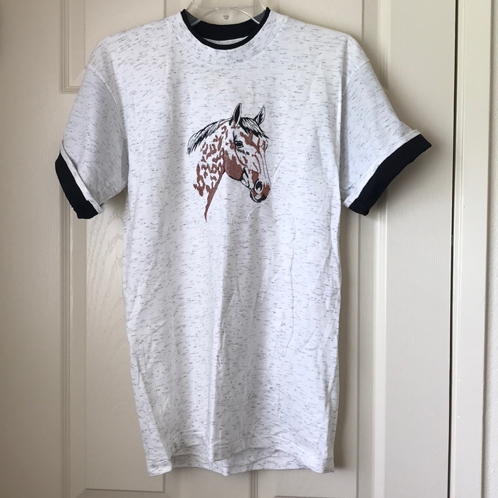 Embroidered Horse Tee